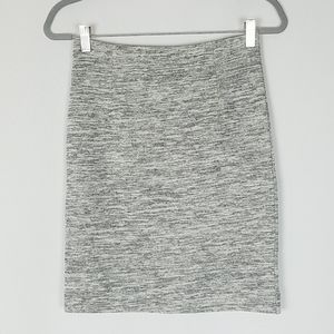 tibi women 0 pencil skirt knee length heather gray